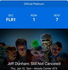 Tickets jeff dunham for sale  San Angelo