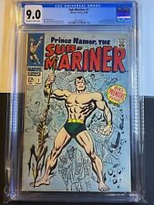 Sub-Mariner 1 CGC 9.0 OW/Páginas Brancas 1968 Era de Prata Marvel MCU KEY Origem Namor comprar usado  Enviando para Brazil