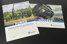 RHEINMETALL MAN HX3 2021/22 4x4 6x6 8x8 10x10 MILITARY VEHICLES 2x BROCHURE SET, używany na sprzedaż  PL
