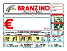 100 cartellini pescheria usato  Italia