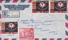 Ghana 1959 - Reco - Luftpostbrief - Africa Freedom Day Day segunda mano  Embacar hacia Mexico