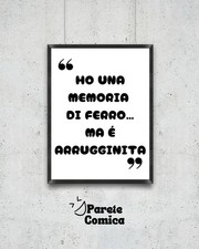 Poster divertente frasi usato  Settimo Milanese