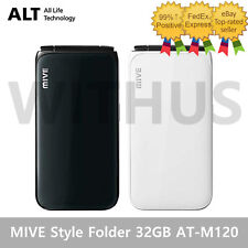 Folder w stylu ALT MIVE 32GB AT-M120 Odblokowany LTE/3G - Czarny/Biały_ na sprzedaż  Wysyłka do Poland