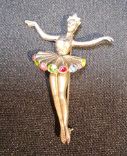 Broche antigo de prata esterlina 925 com joias bailarina dançarina, usado comprar usado Broche antigo de prata esterlina 925 com joias bailarina dançarina, usado comprar usado  Enviando para Brazil