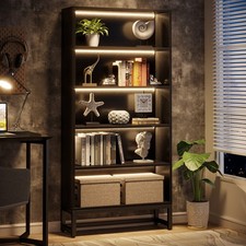Tall bookcase black for sale  Brentwood