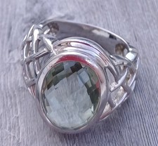 925er silberring prasiolith gebraucht kaufen  Bad Nauheim