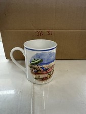 Caneca I Godinger & Co café chá férias verão praia guarda-chuva veleiro comprar usado  Enviando para Brazil