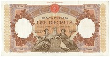 10000 lire 1958 usato  Pieve di Cadore