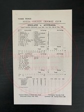 England australia test for sale  SWANSEA