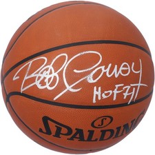 Bob Cousy Boston Celtics assinado Spalding basquete oficial e "HOF 71" insc comprar usado  Enviando para Brazil