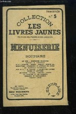 Livres jaunes menuiserie d'occasion  France