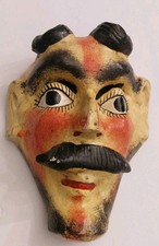 Máscara de arte popular mexicana vintage feita à mão latino-americana comprar usado  Enviando para Brazil