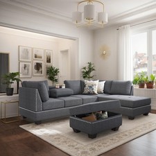 Shaped modular sectional for sale  Ashford