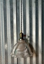 Antique holophane ribbed for sale  Hudson