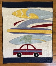 Usado, Cobertor colcha cama bebê surf criança - tema praia prancha de surf - 48” x 39” ótimo! comprar usado  Enviando para Brazil