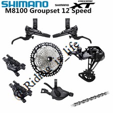 SHIMANO XT M8100 1x12 Speed MTB Groupset com M8120 4-Pistolas Freio Resina-Gelo 5 Peças comprar usado  Enviando para Brazil
