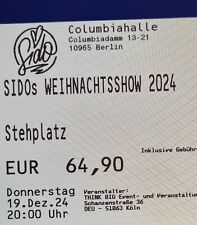 Tickets sido weihnachtsshow gebraucht kaufen  Fellbach