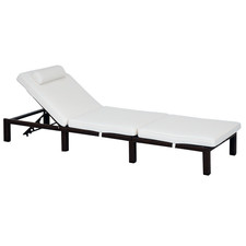 Outsunny rattan recliner for sale  GREENFORD