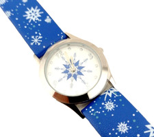 Vintage Avon Watch Happy Holidays Snowflake Damski niebieski 2010 Zegarek NIDB na sprzedaż  Wysyłka do Poland