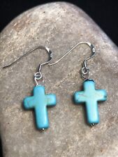 Howlite turquoise cross for sale  LONDON