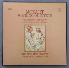 Usado, B808 Mozart 6 String Quintets Tursi Fine Arts Quartet 3LP VOX BOX SVBX 557 comprar usado  Enviando para Brazil