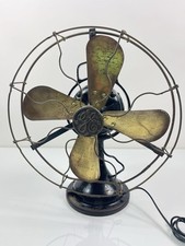 Antigo General Electric GE 12" Ventilador de Gaiola Oscilante Preto Tipo AO Trabalho, usado comprar usado  Enviando para Brazil