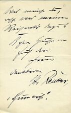 Autograph tto reutter gebraucht kaufen  Hamburg
