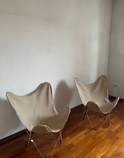 Sedia butterfly beige usato  Vezza d'Alba