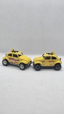 2 Hot Wheels Real Riders VW BAJA BUG AMARELO COM CUBOS CINZA e BRANCOS OFF ROAD comprar usado  Enviando para Brazil