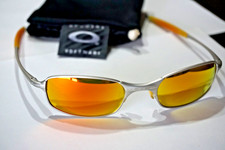 Oakley Sonnenbrille Square Wire  2.0 Fire Iridium 05-687 Sehr guter Zustand, usado comprar usado  Enviando para Brazil