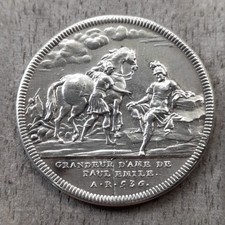 Paul Émile .Médaille gravée par Jean Dassier.histoire Romaine. 1743 comprar usado  Enviando para Brazil