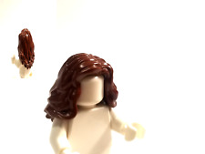 Lego minifigura de cabelo longo vermelho marrom encaracolado grosso ondulado parte lateral perto do centro peruca comprar usado  Enviando para Brazil