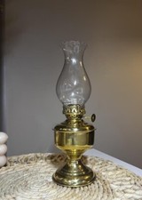 Lâmpada a óleo de latão de inspiração vintage com botão de controle de incêndio - Iluminação interna elegante comprar usado  Enviando para Brazil