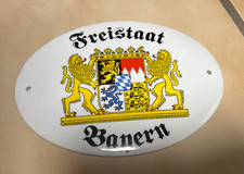 Keramikschild freistaat bayern gebraucht kaufen  Friedrichsthal