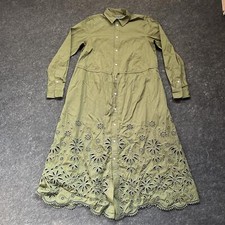 Camisa polo Ralph Lauren mistura de algodão com recortes florais, tamanho 4, verde oliva comprar usado  Enviando para Brazil