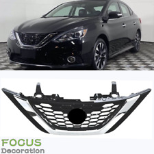 Grelha superior cromada e preta para Nissan Sentra 2016 2017 2018 comprar usado  Enviando para Brazil