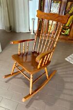 Sedia dondolo legno usato  Ginestra