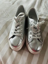Silver trainers size for sale  ENFIELD