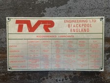 Tvr series lubrication for sale  BURY ST. EDMUNDS