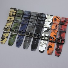 Pulseira de relógio de silicone camuflagem qualidade 18 mm para Casio W-218H AE1200/1000/1300 comprar usado  Enviando para Brazil