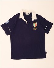 Camisa polo masculina de rugby gráfica PUMA Itália grande azul marinho algodão DB38 comprar usado  Enviando para Brazil