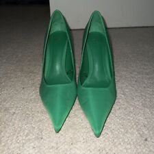 Zara green heels. for sale  LEEDS