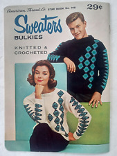Usado, STAR SWEATERS VOLKIES Padrões de Malha e Crochê Livro Anos 1950 American Thread Co comprar usado  Enviando para Brazil