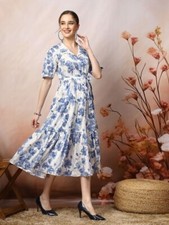 Usado, Vestido maxi feminino estampa floral fit and flare vestido de festa vestido casual comprar usado  Enviando para Brazil
