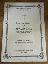 Ronald ronnie kray for sale  LONDON
