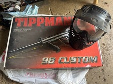 Marcador de paintball personalizado Tippmann 98 + máscara/capacete de paintball Scott preto, usado comprar usado Marcador de paintball personalizado Tippmann 98 + máscara/capacete de paintball Scott preto, usado comprar usado  Enviando para Brazil