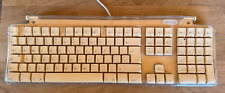 Apple Pro Dual USB M7803 Mac Computador Teclado Completo, Modelo do Reino Unido Branco Raro Vintage comprar usado  Enviando para Brazil