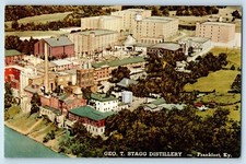 Usado, Cartão postal c1960 Frankfort Kentucky vista aérea destilaria Geo Stagg Schenley comprar usado  Enviando para Brazil