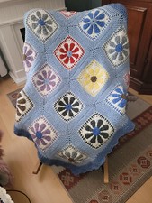 Wohndecke häkeldecke patchwor gebraucht kaufen  Darmstadt