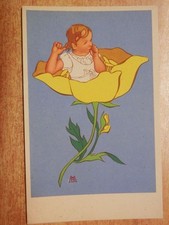 Vecchia cartolina illustrata usato  Salerno